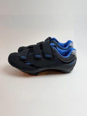 Tommaso W. Pista 100 Cycling Shoes Black/Blue 3-Bolt EU 37 US 7 UK 4